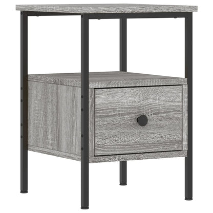 Nachttische 2 Stk. Grau Sonoma 34x36x50 cm Holzwerkstoff