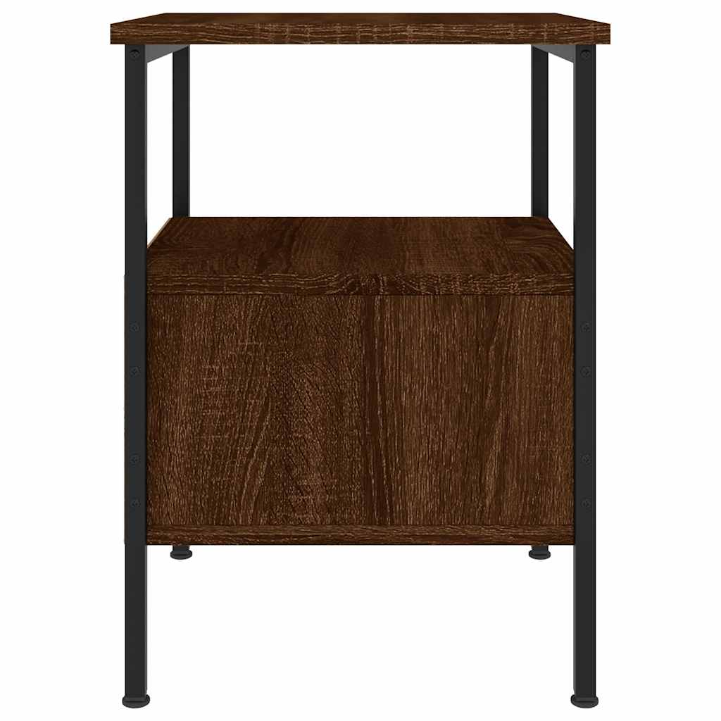 Nachttische 2 Stk. Braun Eichen-Optik 34x36x50 cm Holzwerkstoff