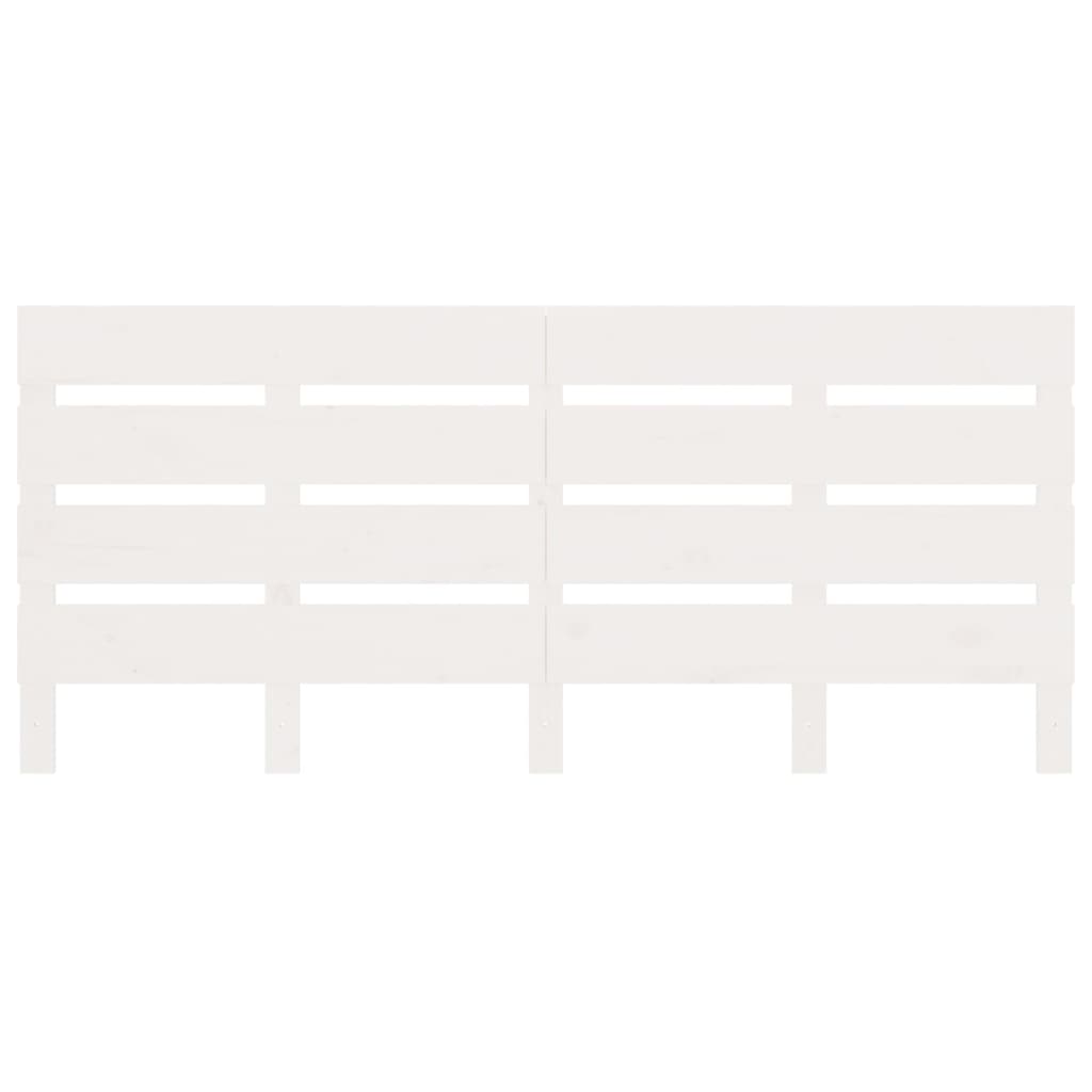 Massivholzbett Weiß 120x190 cm Kiefer