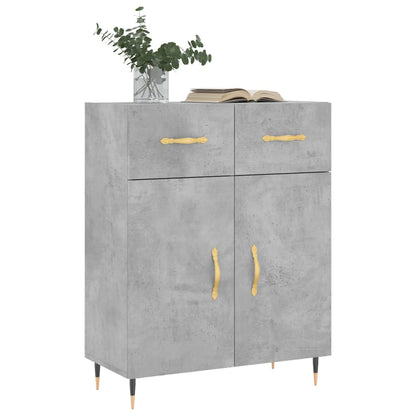 Sideboard Betongrau 69,5x34x90 cm Holzwerkstoff