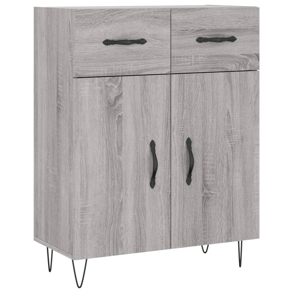 Sideboard Grau Sonoma 69,5x34x90 cm Holzwerkstoff