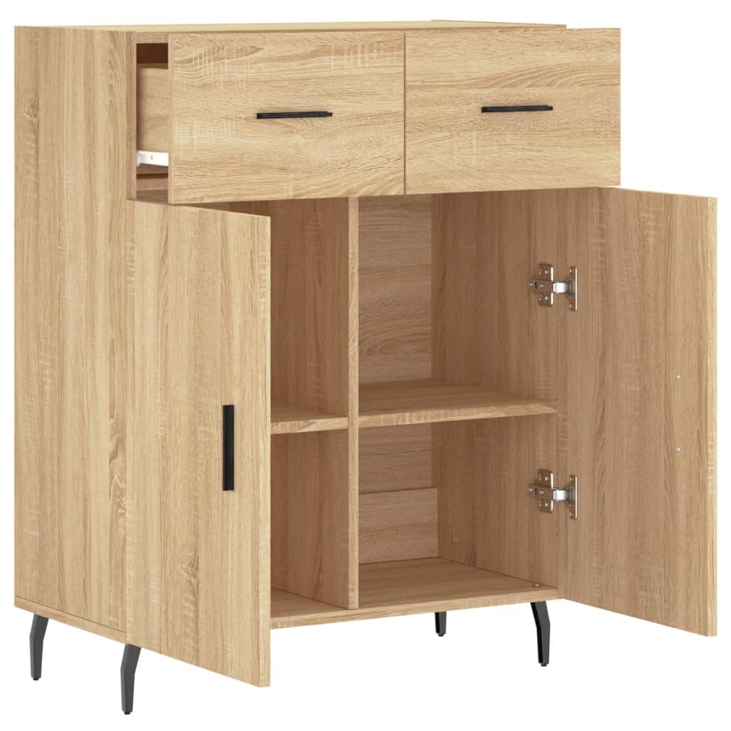 Sideboard Sonoma-Eiche 69,5x34x90 cm Holzwerkstoff