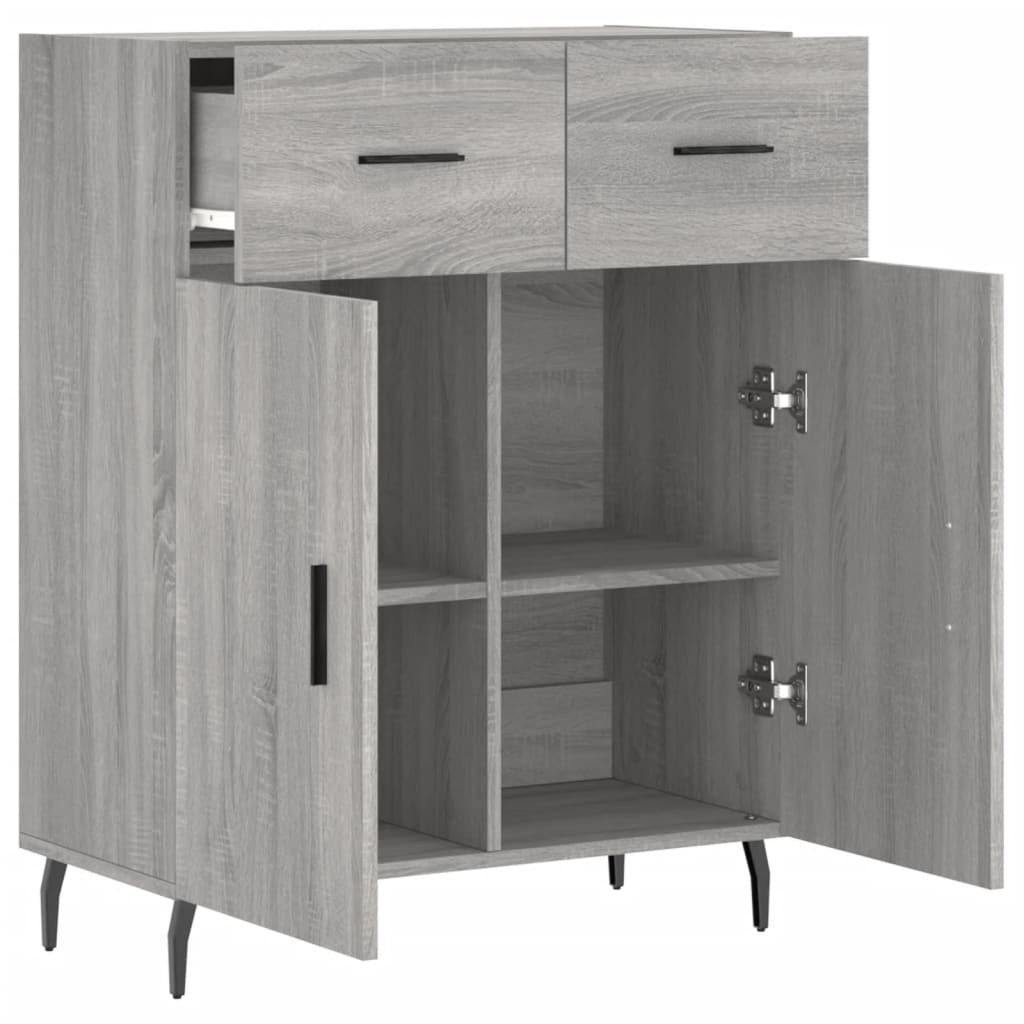 Sideboard Grau Sonoma 69,5x34x90 cm Holzwerkstoff