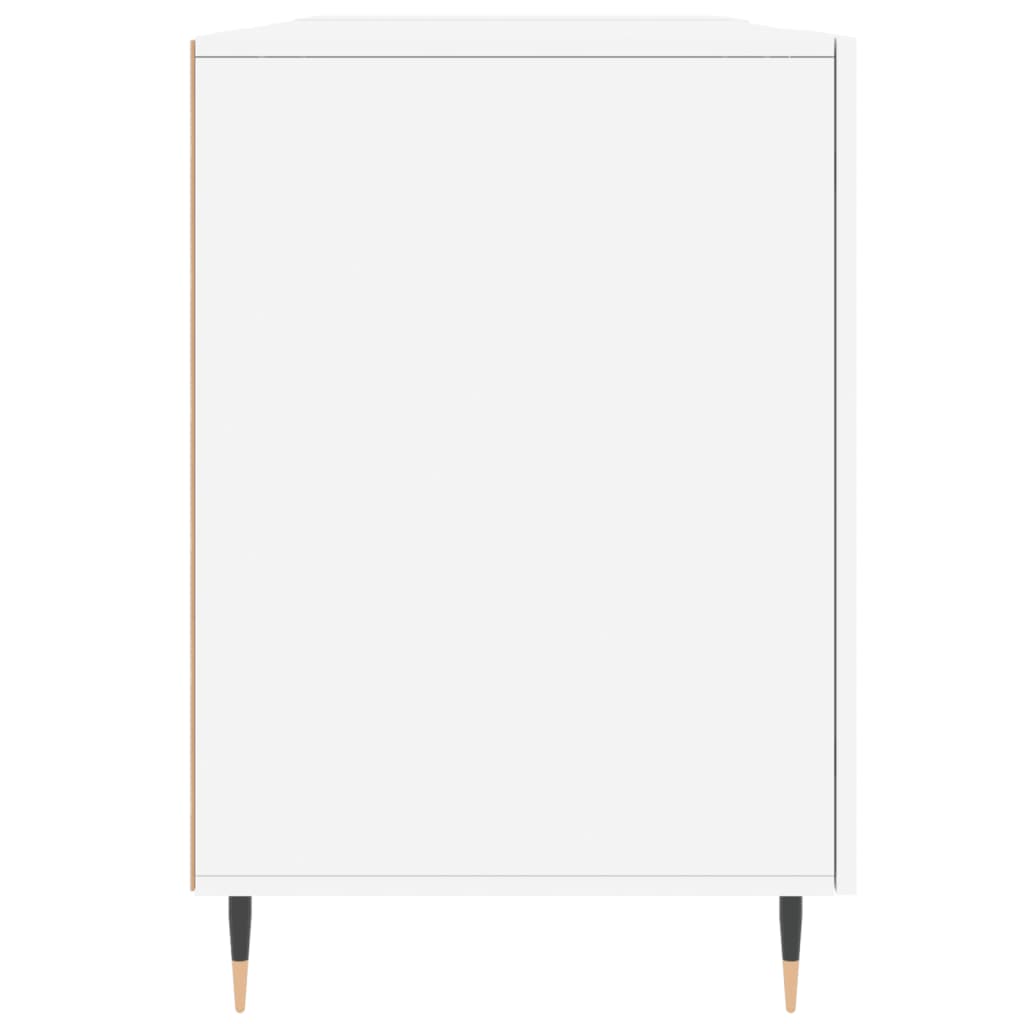 Schreibtisch Weiß 140x50x75 cm Holzwerkstoff
