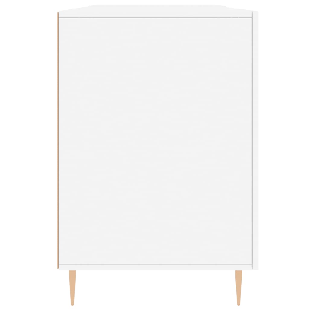 Schreibtisch Weiß 140x50x75 cm Holzwerkstoff
