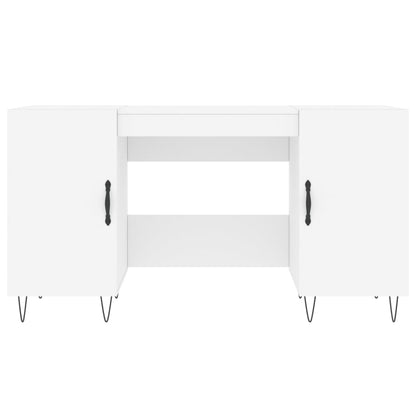 Schreibtisch Weiß 140x50x75 cm Holzwerkstoff