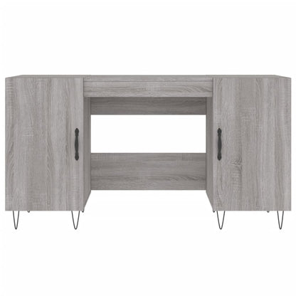 Schreibtisch Grau Sonoma 140x50x75 cm Holzwerkstoff