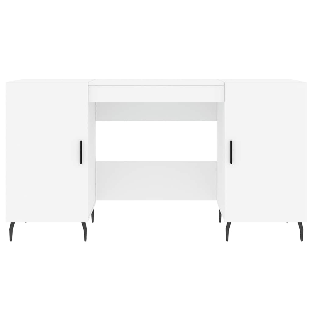 Schreibtisch Weiß 140x50x75 cm Holzwerkstoff