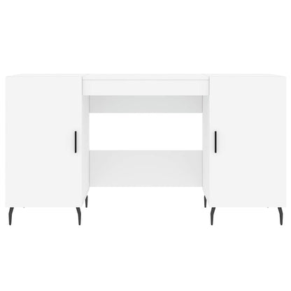 Schreibtisch Weiß 140x50x75 cm Holzwerkstoff