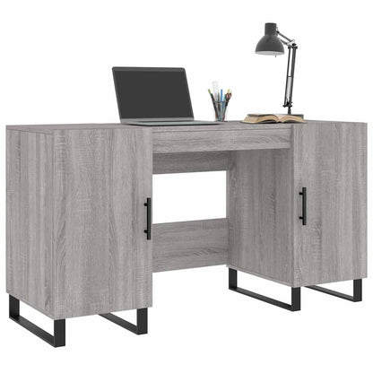 Schreibtisch Grau Sonoma 140x50x75 cm Holzwerkstoff