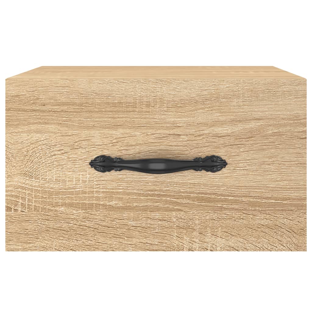 Wand-Nachttische 2 Stk. Sonoma-Eiche 35x35x20 cm