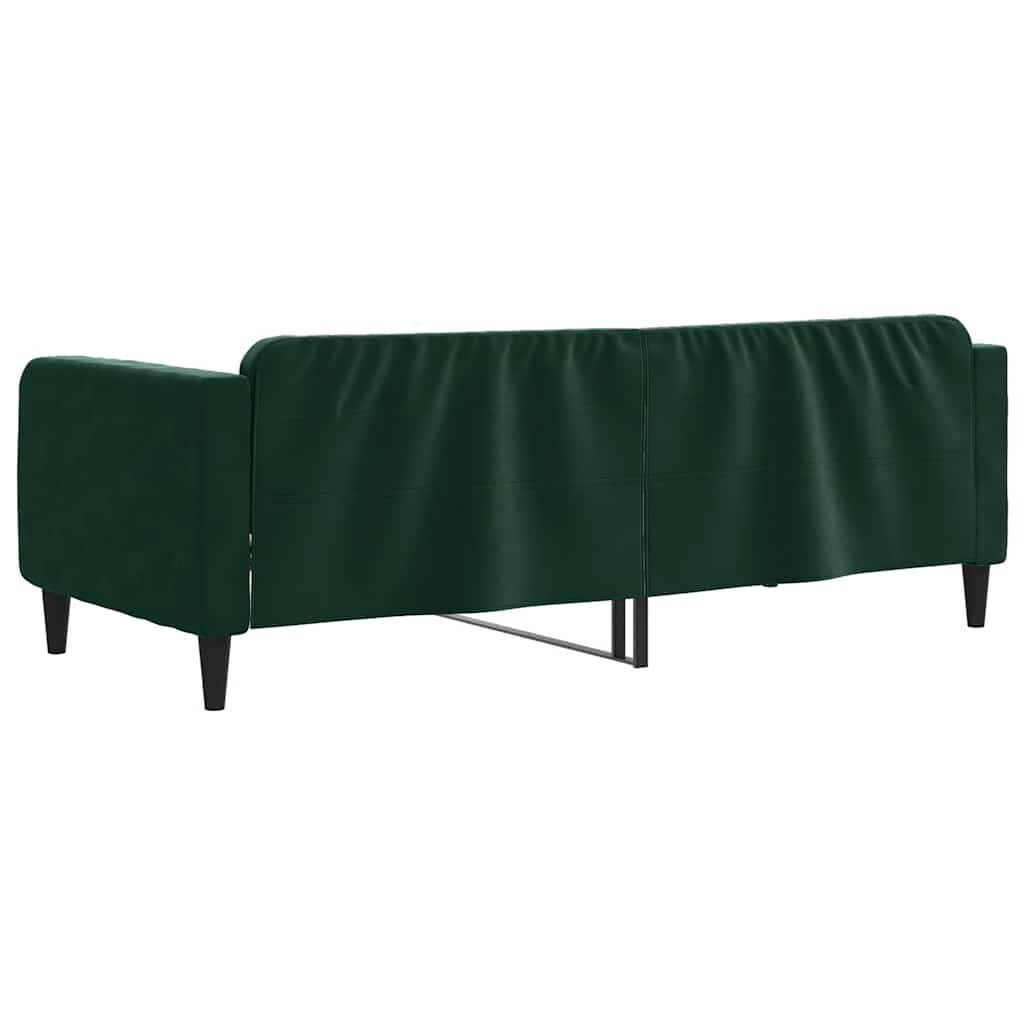 Tagesbett Dunkelgrün 100x200 cm Samt