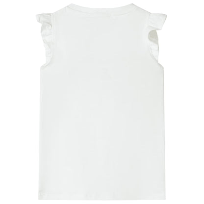 Kinder-T-Shirt Ecru 116