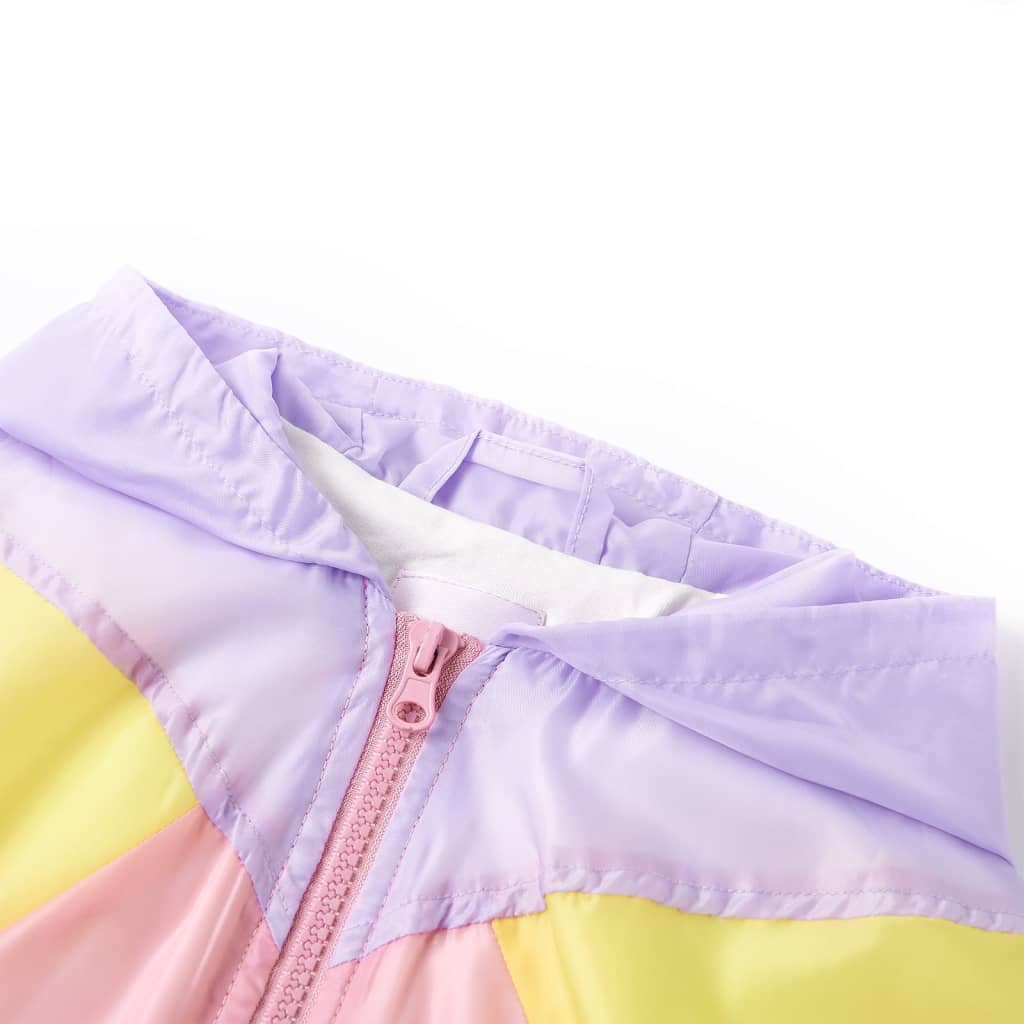 Kinder-Kapuzenjacke mit Reißverschluss Mehrfarbig 128