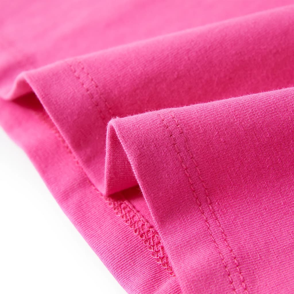 Kinder-T-Shirt mit Flügelärmeln Dunkelrosa 128