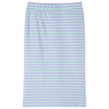 Kinderrock mit Streifen Gerade Helles Minzgrün 116