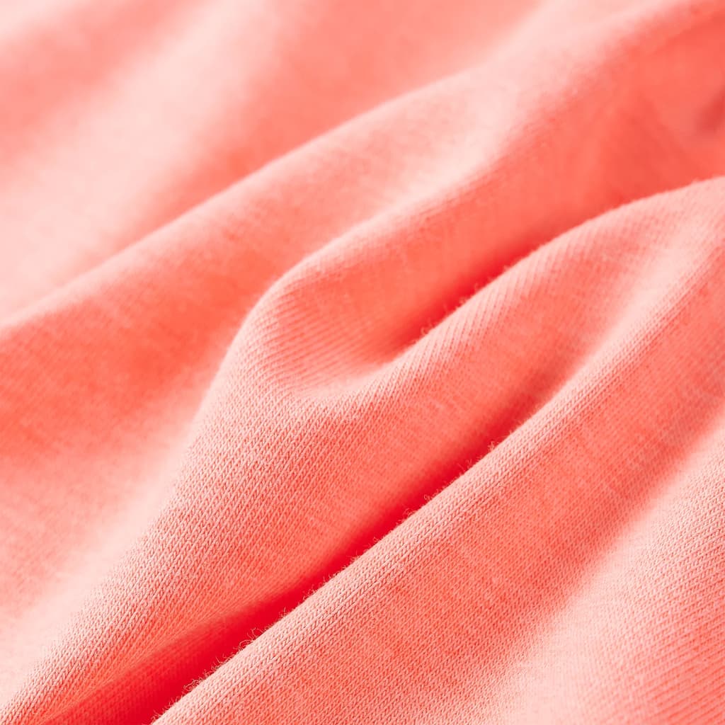 Kinder-T-Shirt Neonkoralle 128