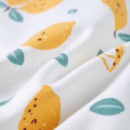 Kinder-T-Shirt mit Bindesaum Ecru 116