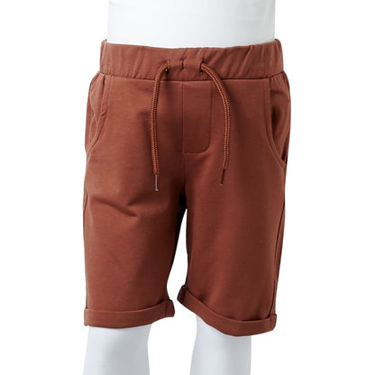 Kindershorts mit Kordelzug Braun 104