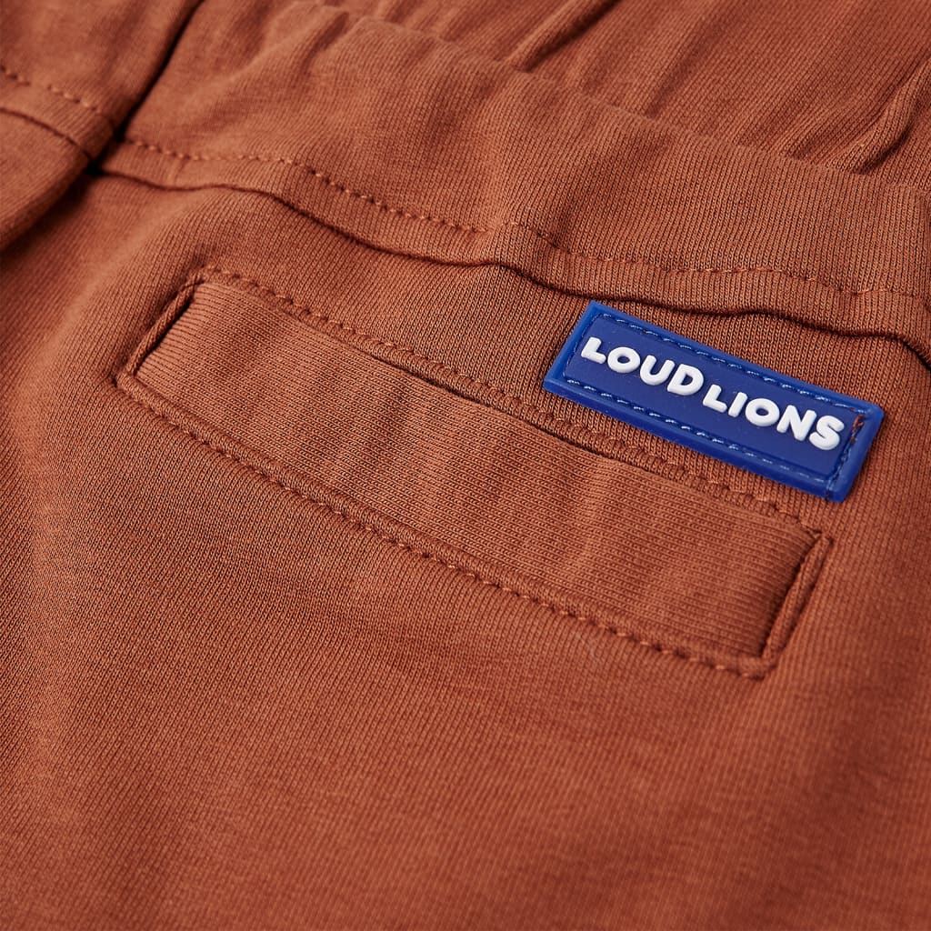 Kindershorts mit Kordelzug Braun 128