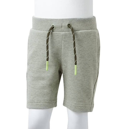 Kindershorts mit Kordelzug Hellkhaki Melange 92