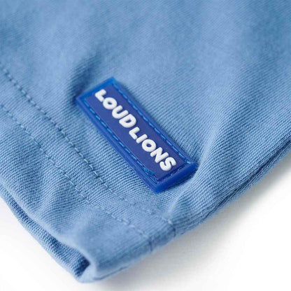 Kinder-T-Shirt Mittelblau 140