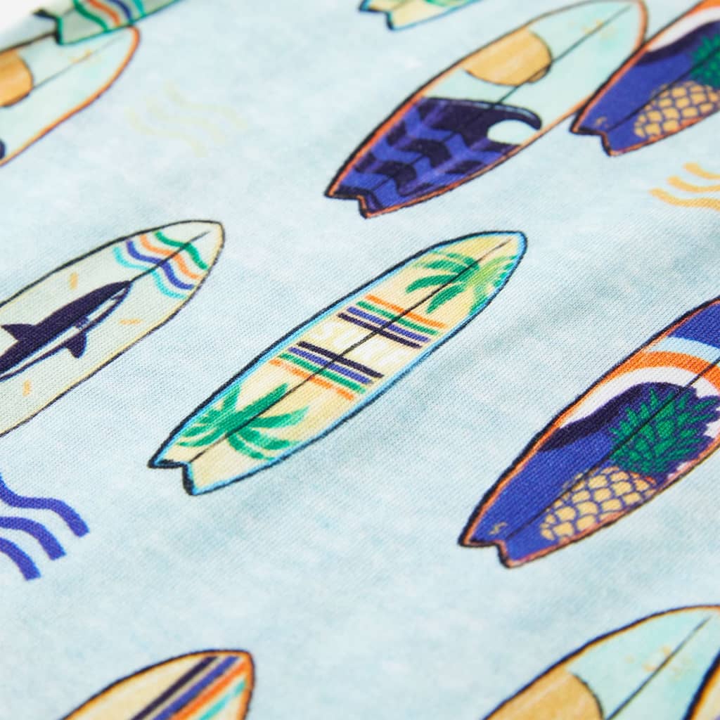 Kinder-Tanktop Hellblau Melange 104