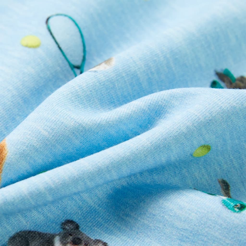 Kinder-Sweatshirt Hellblau Melange 104