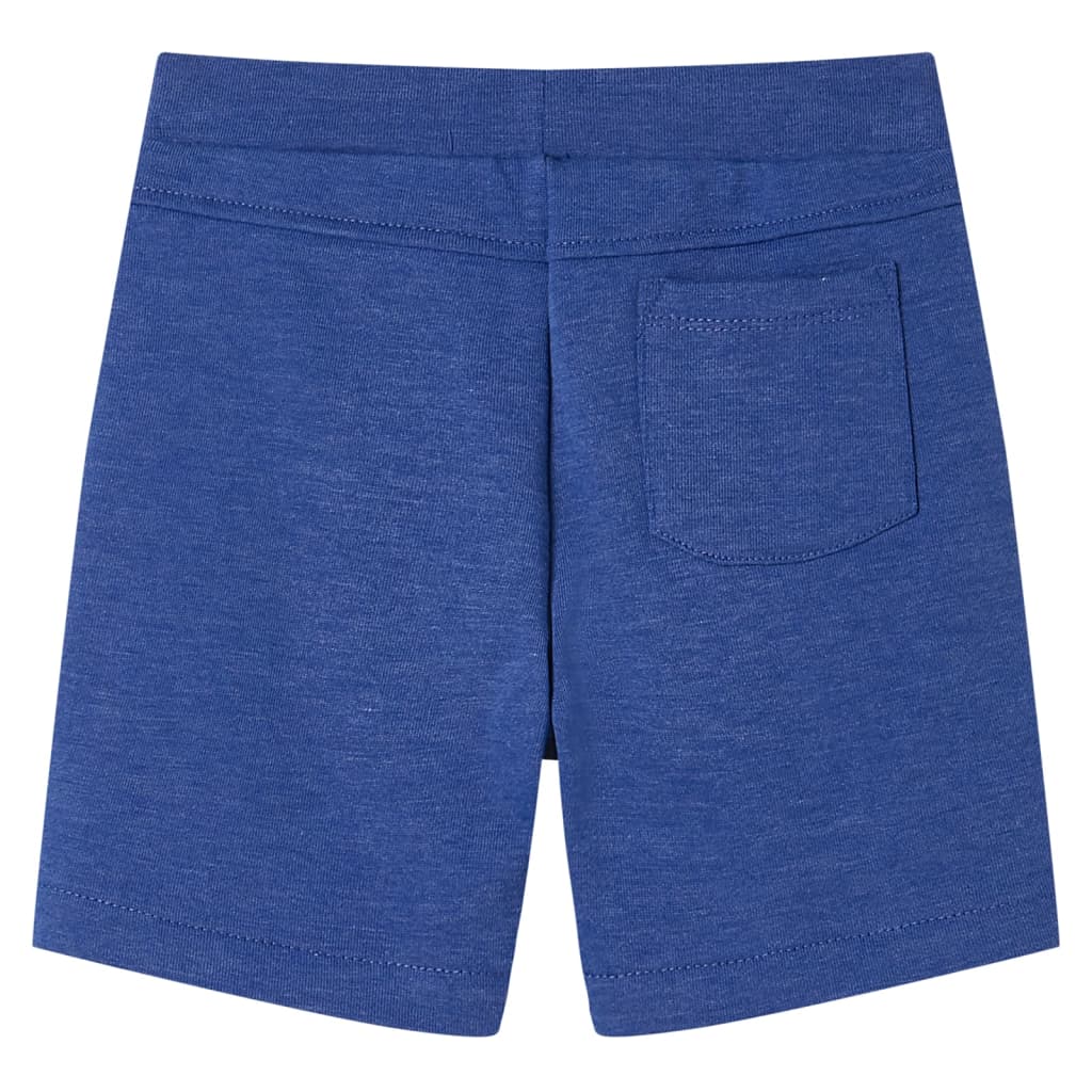 Kindershorts mit Kordelzug Blau Melange 128