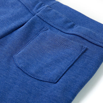 Kindershorts mit Kordelzug Blau Melange 128