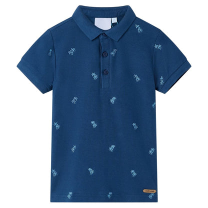 Kinder-Poloshirt Dunkelblau 104