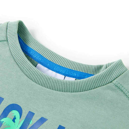 Kinder-Sweatshirt Helles Khaki 140