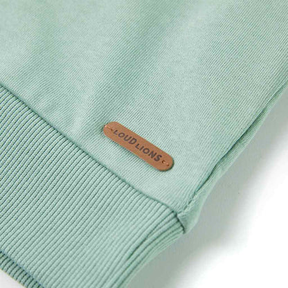 Kinder-Sweatshirt Helles Khaki 140