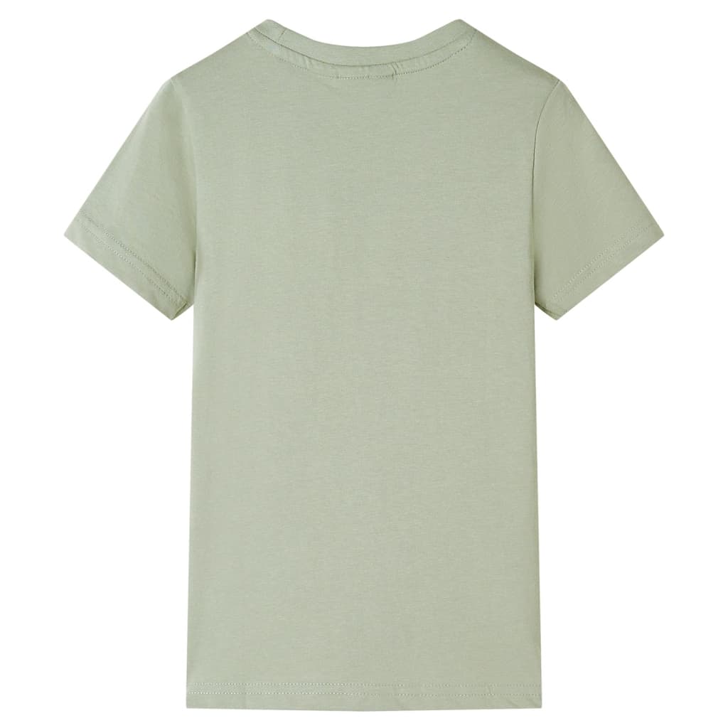 Kinder-Kurzarmshirt Hellkhaki 104