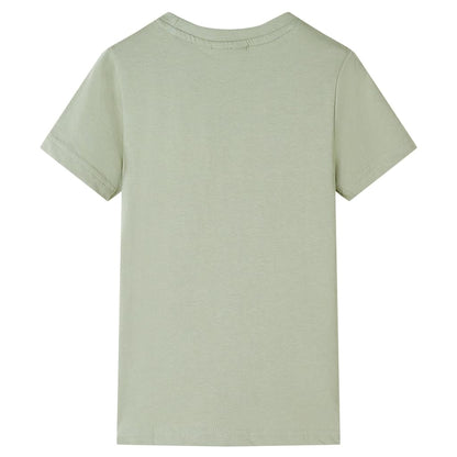 Kinder-Kurzarmshirt Hellkhaki 104