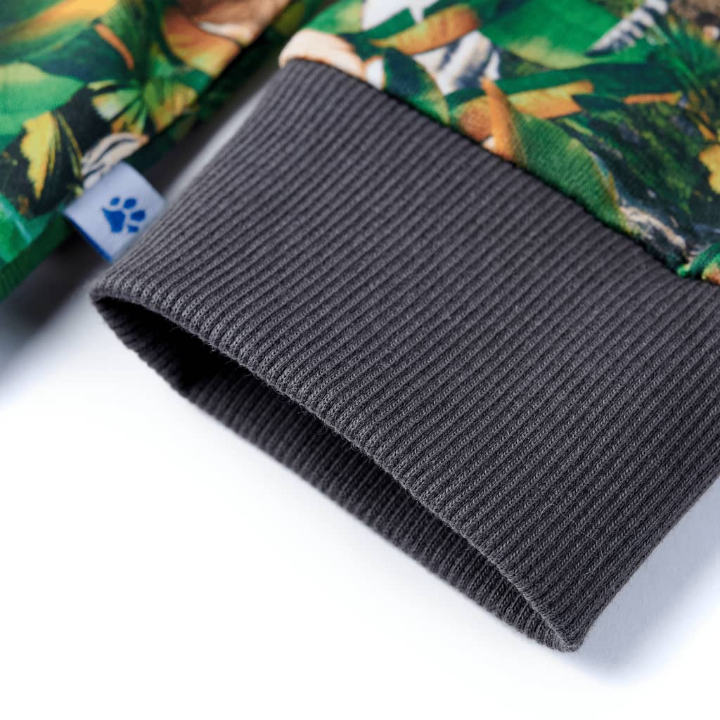 Kinder-Sweatshirt Dschungel-Motiv 128