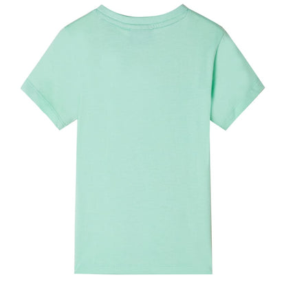 Kinder-Kurzarmshirt Hellgrün 92
