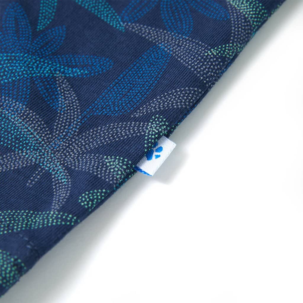 Kinder-T-Shirt Marineblau 140