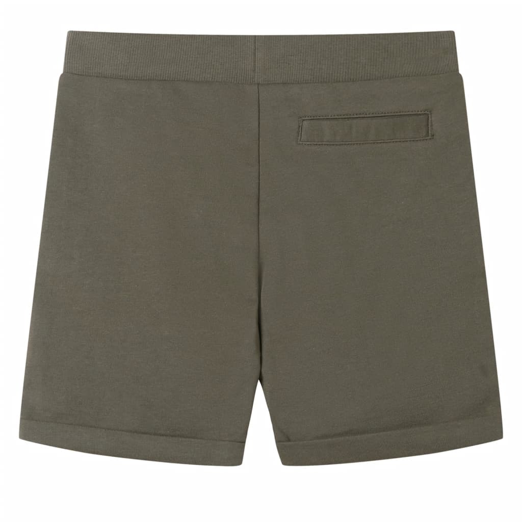 Kindershorts mit Kordelzug Dunkles Khaki 140