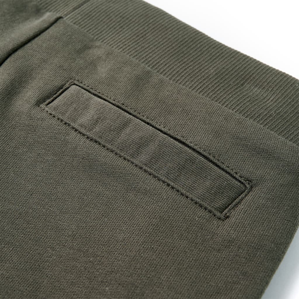 Kindershorts mit Kordelzug Dunkles Khaki 140