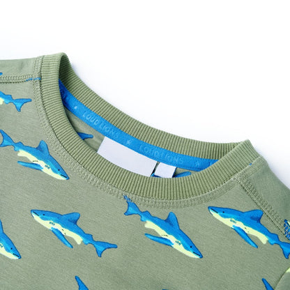 Kinder-Sweatshirt Helles Khaki 116