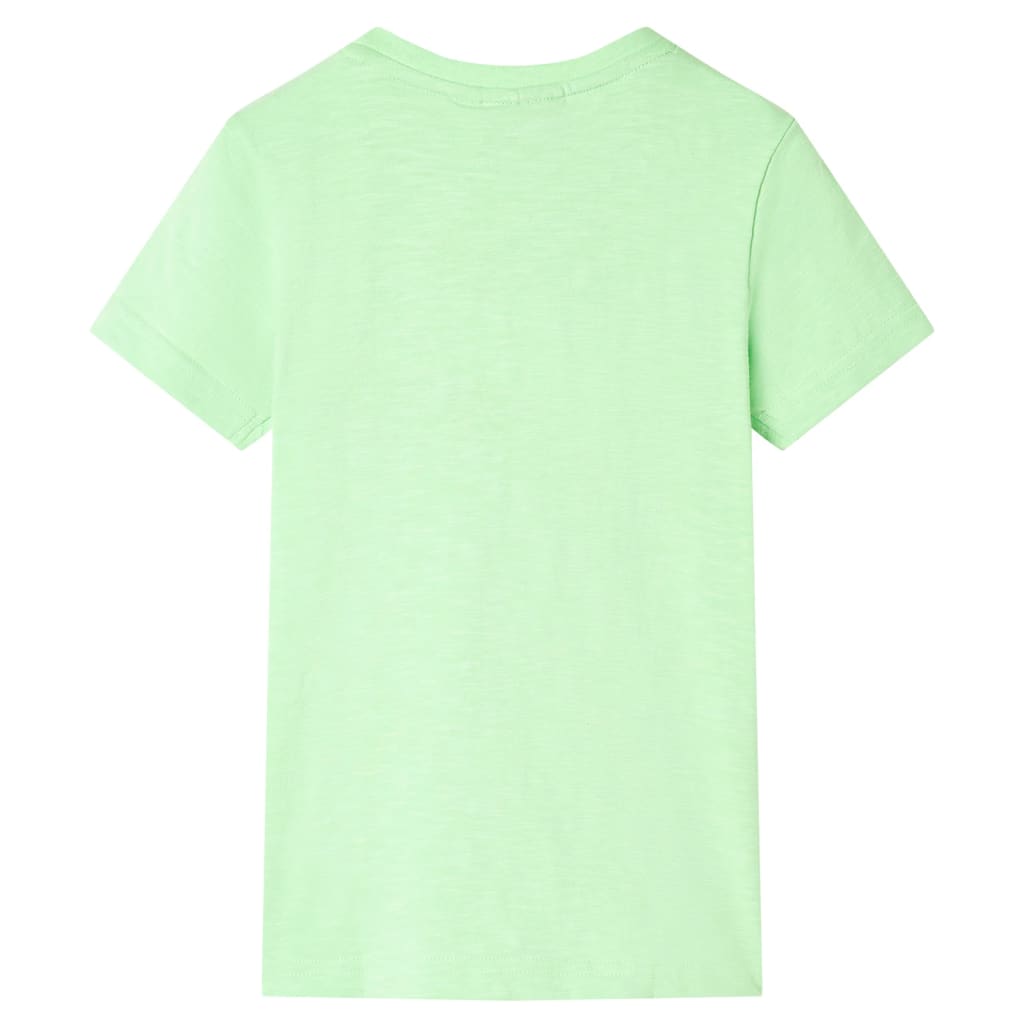Kinder-T-Shirt Neongrün 128