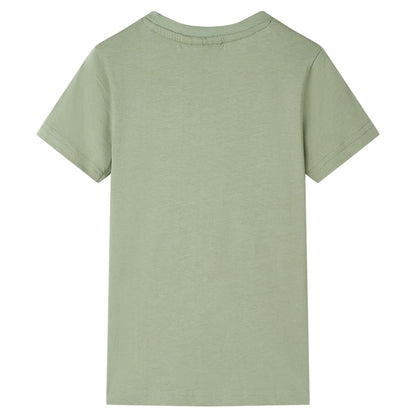 Kinder-T-Shirt Helles Khaki 140
