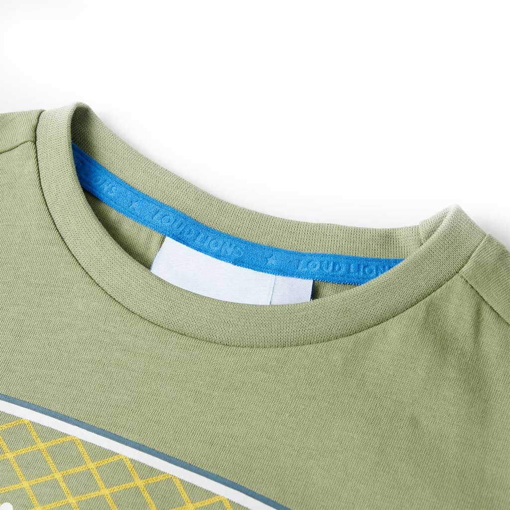 Kinder-T-Shirt Helles Khaki 140