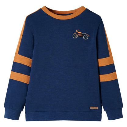 Kinder-Sweatshirt Indigoblau 116