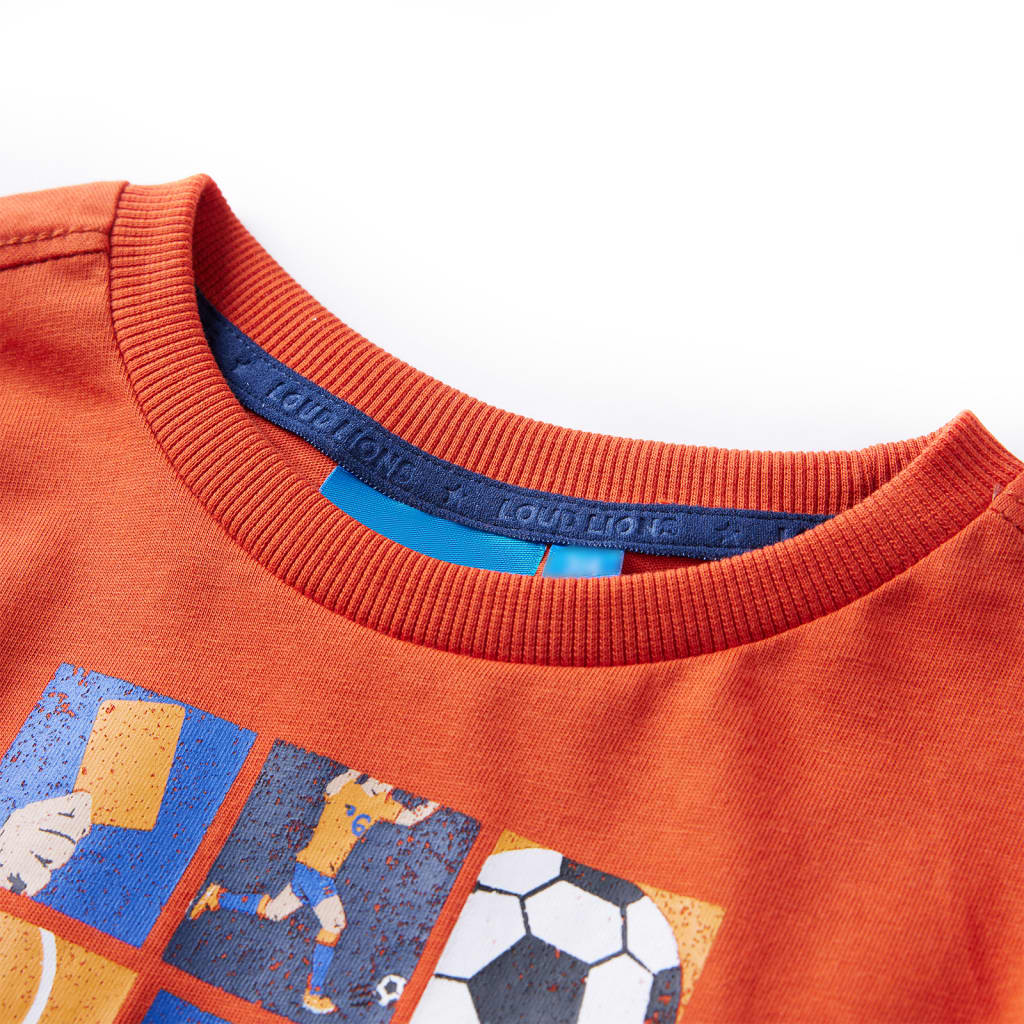 Kinder-Langarmshirt Orange 116