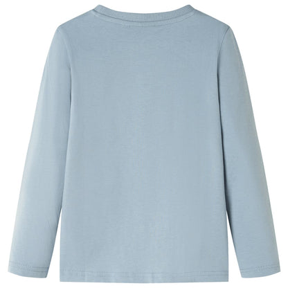 Kinder-Langarmshirt Hellblau 104