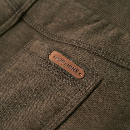 Kinder-Trainingshose Khaki Melange 140