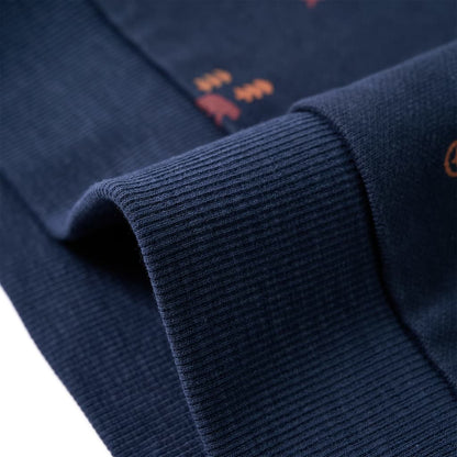 Kinder-Sweatshirt Marineblau Melange 116