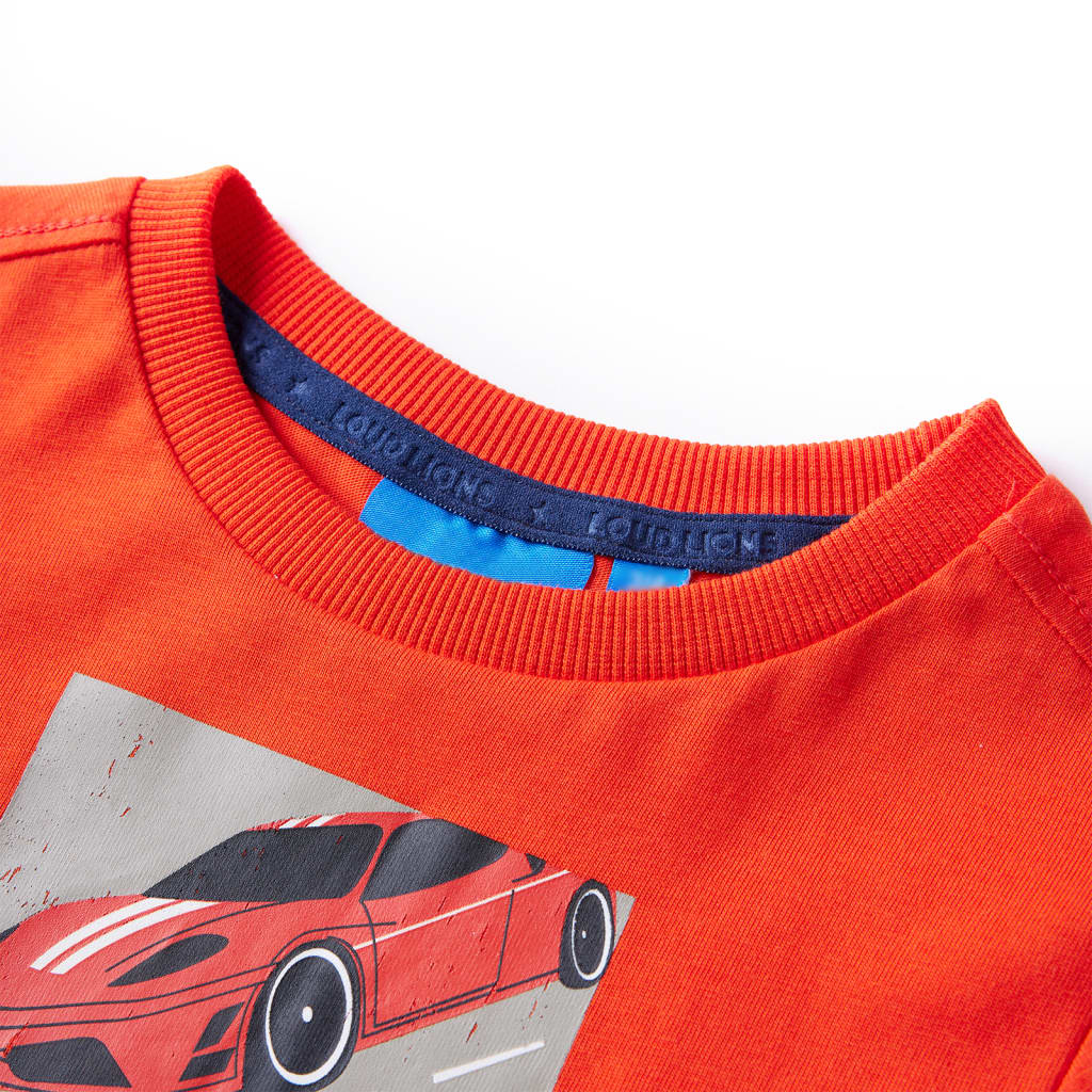 Kinder-Langarmshirt Hellorange 104
